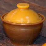 Propolis Bowl with Beeswax Lid
